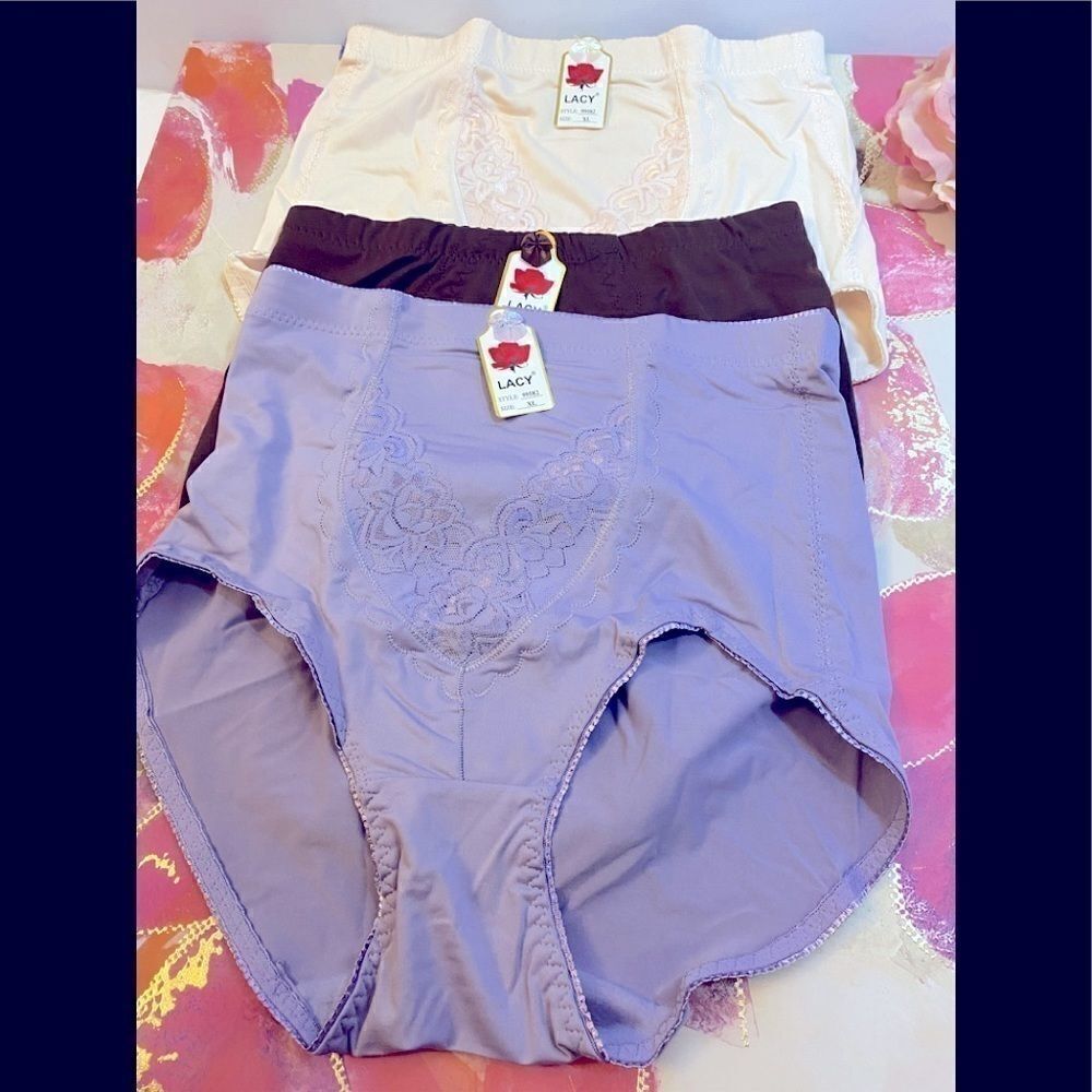 🛍Lacy panty Briefs lace overlay pack of 3 …